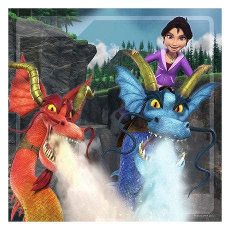 Ravensburger Dragons the Nine Realms Puzzle, 3x49 Teile.