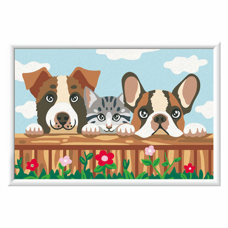 Ravensburger Creart – Katze und Hunde – Malen nach Zahlen ab 11 Jahren