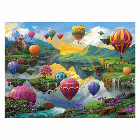 Ravensburger Puzzle Das Tal der Heißluftballons, 500 Teile.