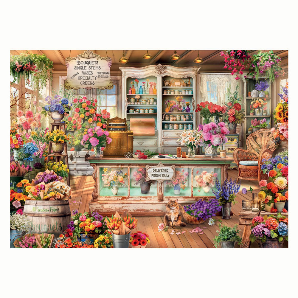 Ravensburger Puzzle - Blumenladen für alle Jahreszeiten - 1000 Teile