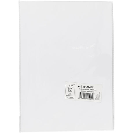 Creativ Company Karton weiß A4 210-220g, 10 Blatt