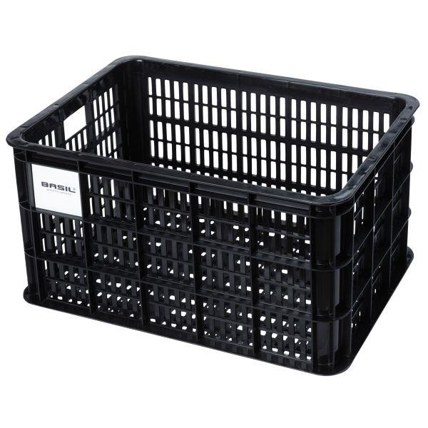 Basil Fahrradkiste L – groß – 40 Liter – schwarz