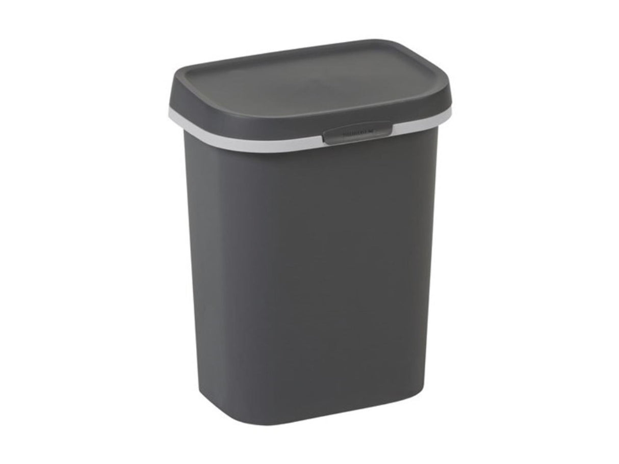 Curver Mistral Abfallbehälter flach 10l anthrazit | 2 Stk