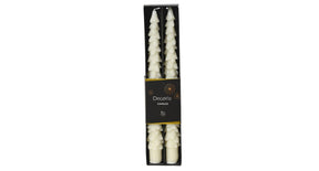 Set 2 dinerkaars paraffine wit d2,1 h25cm