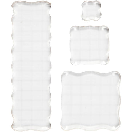 Kreativunternehmen https: www.cchobby.nl Stempelblock-Größe-2-5x2-5-5x5-7-6x7-6-5x16-5-cm-Dicke-1-cm-4-Stück-1-Box