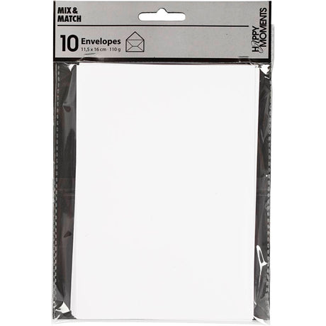 Kreativunternehmen https: www.cchobby.nl Briefumschläge-Größe-Umschlag-11-5x16-cm-110-Weiß-10-Stück-1-Box