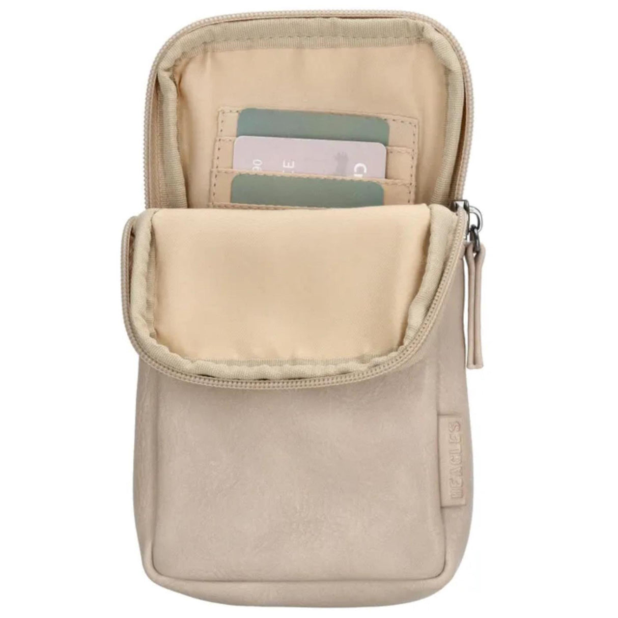 Beagles Ferrous-Telefontasche in hellem Taupe
