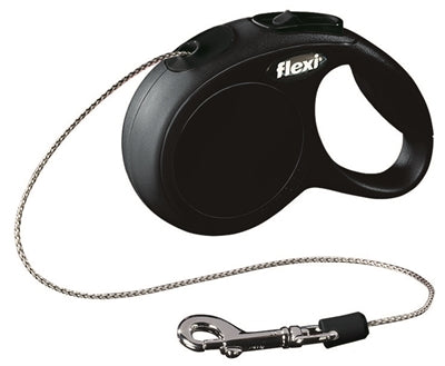 Flexi Retractable Line Classic Cord Schwarz