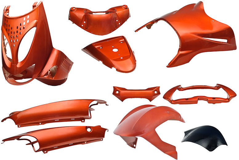 Kantenplattensatz 11-teilig für Aprilia SR von 1997 bis 2004 – orange metallic