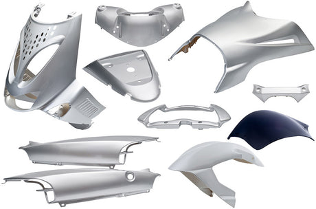 Edge Placeet 11 -Stück für Aprilia SR von Jahr 1997 bis 2004 - Silbermetallic