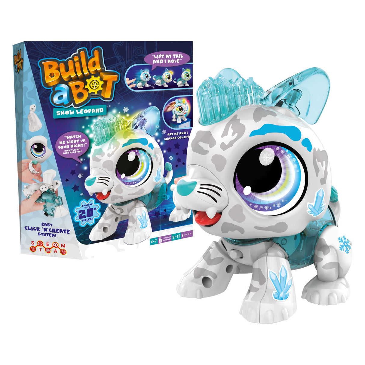 Goliath bauen einen Bot Lights Snow Leopard Interactive Roboter