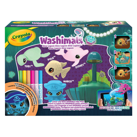 Goliath Games Crayola Washimals Ocean Glow Lagoon Spielset