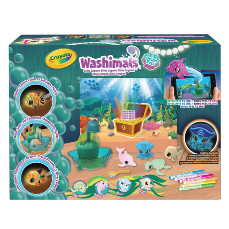 Goliath Games Crayola Washimals Ocean Glow Lagoon Spielset