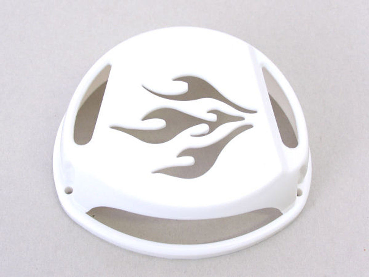 Edge Fly Whead Hood Minarelli Peugeot Motor Flamme weiß
