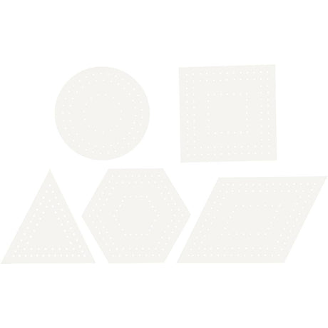 Creativ Company Cross Stitches Cardboard White Geometric, 20st.