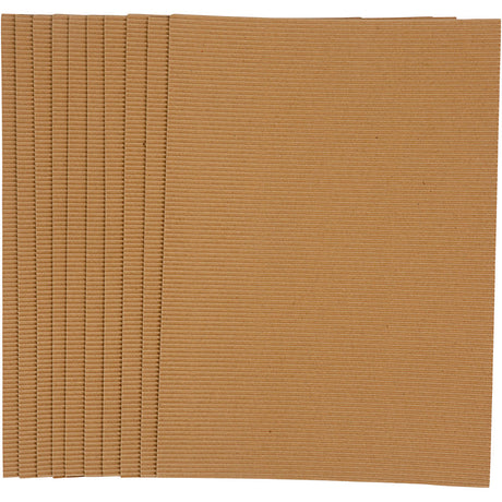 Ribbel Cardboard Color 120gr, 10 Blätter