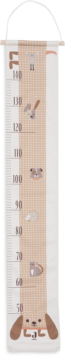 Jollein-Wachstumstabelle – 100 % Baumwolle – 140 cm – Tierfreunde