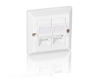 Equip 760301 Universal-Frontplatte, weiß, ABS-Kunststoff, Polycarbonat, konventionell, 80 mm