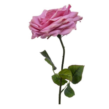 Decoris Kunstblume Rose auf Stiel Polyester 53cm