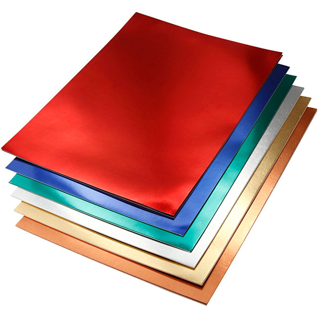 Https: www.cchobby.nl metallic-foil-cardboard-a4-sheet-210x297-mm-280-gr-various-colors-30-miscellaneous-sheets-1-box