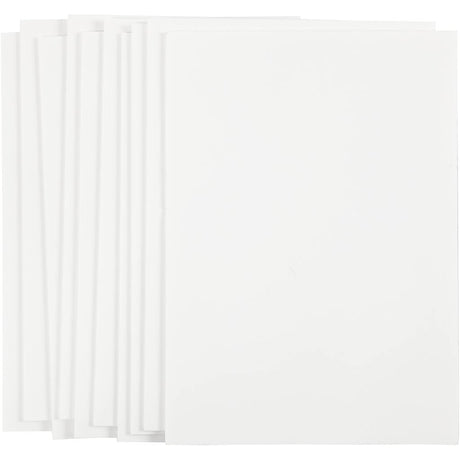 Creativ Company Schaumstoffplatte, A4, Blatt 210x297 mm, Stärke 3 mm, weiß, 10 Blatt 1 Karton