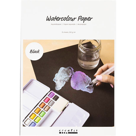 Kreativunternehmen https: www.cchobby.nlwatercolor-paper-a4-sheet-210x297-mm-230-gr-black-15-sheet-1-box