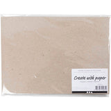 Creativ Company Kraftpapier, A4, Blatt 210x297 mm, 135 gr, graubraun, 20 Blatt 1 Karton