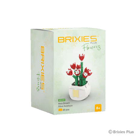 Oku brixies plus flower blossom bouwsteentjes