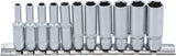BGS Technic Innensechskant-Steckschlüsselsatz, tief 1 4 AF 4 - 13 mm 11-tlg.