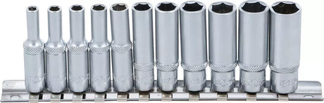 BGS Technic Innensechskant-Steckschlüsselsatz, tief 1 4 AF 4 - 13 mm 11-tlg.