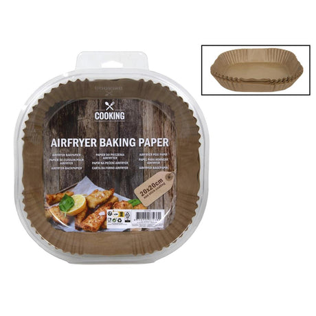 Küchengeräte Heißluftfritteuse Backpapier 20cm 50 Stk