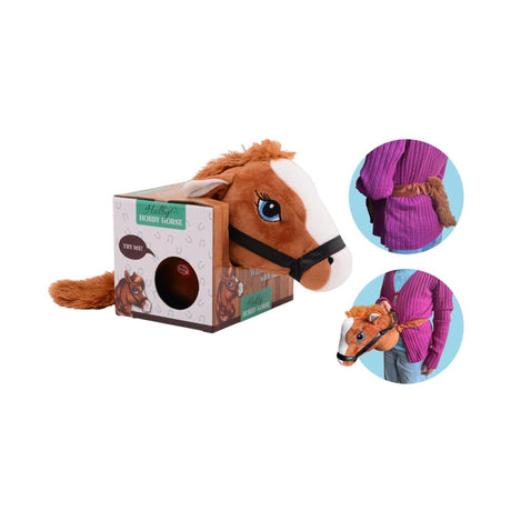 Johntoy John Spielzeugpferd mit Sound und Gummiband 19x29x21cm