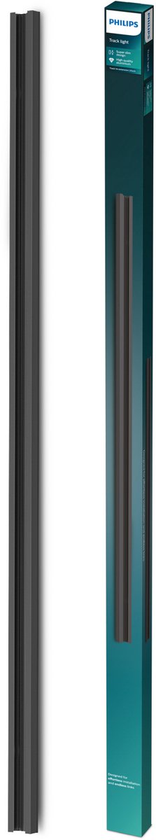 Philips easylink - 1 meter rail - uitbreiding - zwart - railverlichting