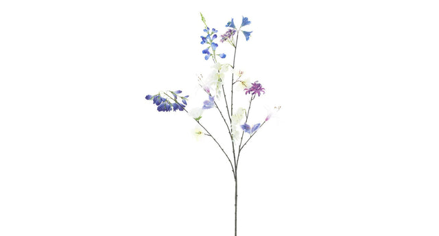 Mixed flower spray mixed blue 119cm