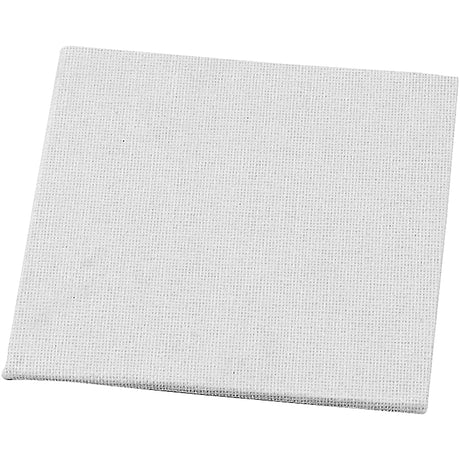 Creativ Company Leinwandpaneel, Größe 10x10 cm, Stärke 3 mm, 280 g, weiß, 1 Stück
