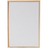 Creativ Company Leinwandpaneel mit Rahmen, Größe 15,8 x 23,8 cm, 280 g, weiß, 1 Stück