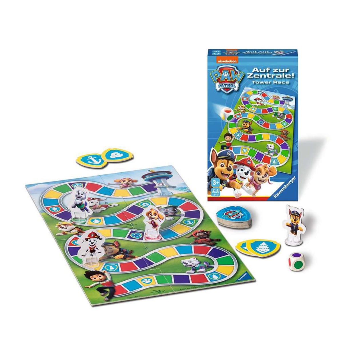 Ravensburger Paw Patrol Race Das Turm -Pocket -Brettspiel