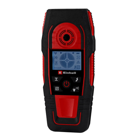 Einhell digitaler Kabelsucher te-md 80 – Erfassungstiefe Holz: 24 mm – Metall: 24 mm – Eisen: 80 mm – Kupfer: 38 mm – Leiter: 60 mm