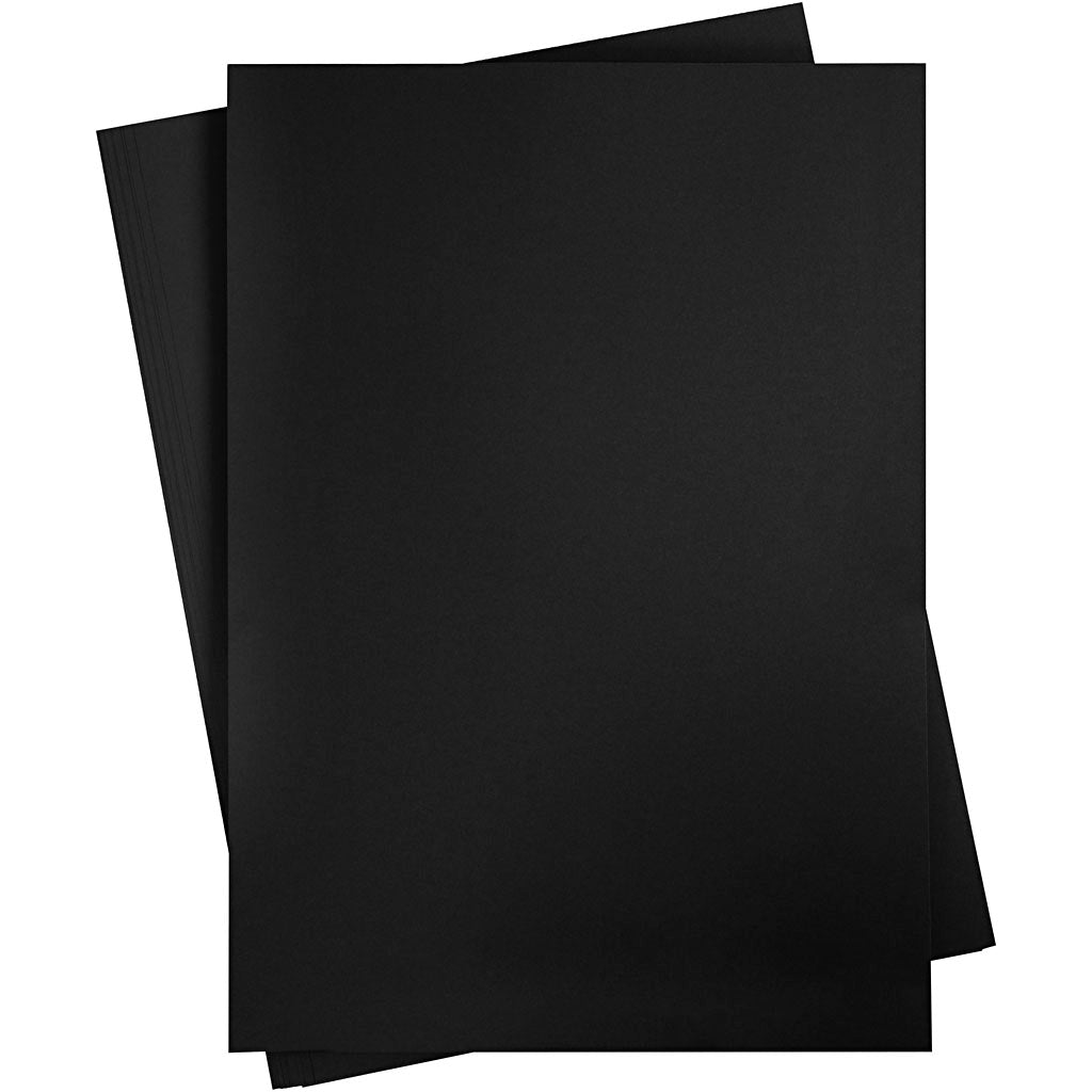 Creativ Company Farbkarton, Blatt 460x640 mm, 210-220 gr, schwarz, 25 Blatt 1 Karton