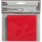 Creativ Firmennamenskarten, Größe 9x4 cm, 220 g, rot, 20 Stück, 1 Box
