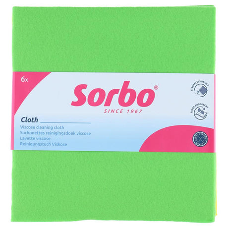 Sorbo Viskosetücher in lustigen Farben, 38 x 40 cm, 6er-Set
