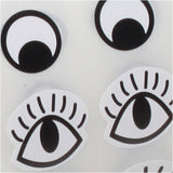 Creativ Company Sticker Eyes Black White, 2000st.