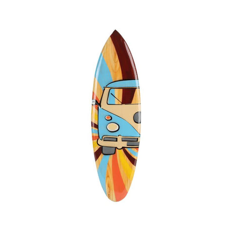 Cosydecor Surfbrett Holzbus 50x14x1cm