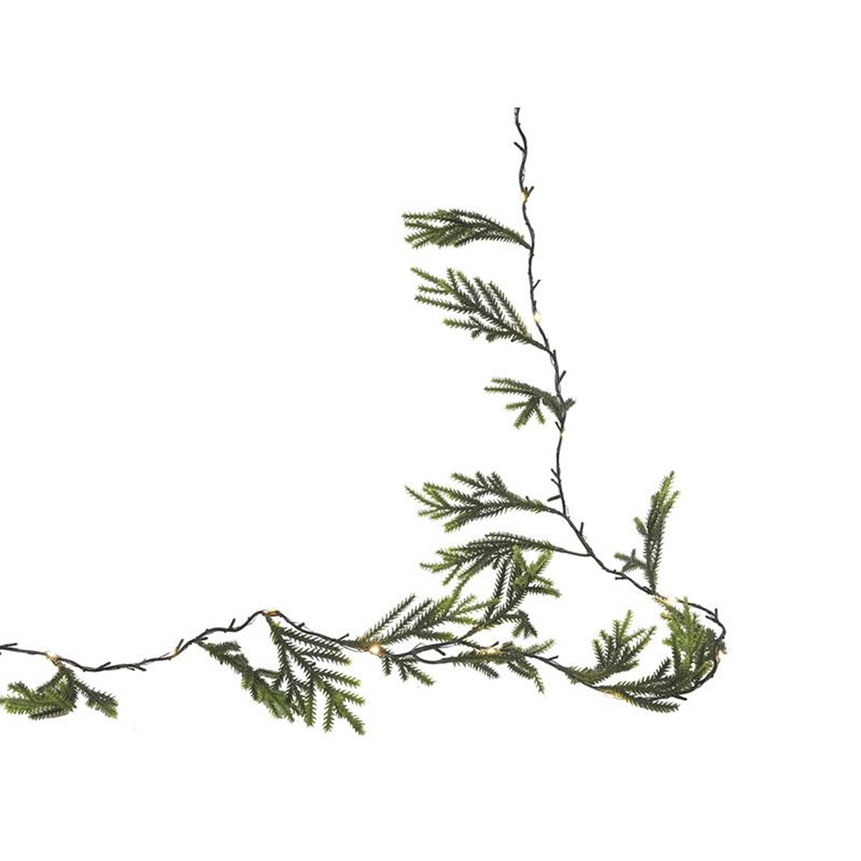 Svenska lebende Girlande Nadelbaum grün 20led 190cm 2xaa