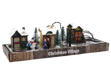 Svenska Living Weihnachtsdorf Poly mit Beleuchtung 10-teilig