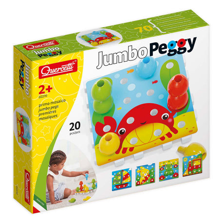 Quercetti Stapelspiel Jumbo Peggy Junior Karton 24-teilig