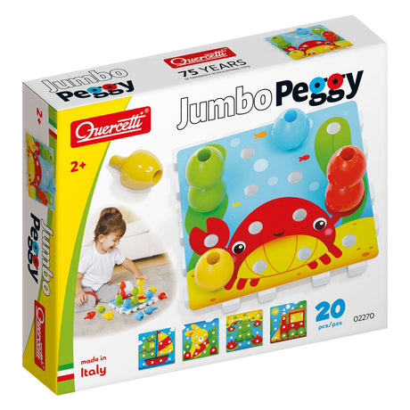 Quercetti Stapelspiel Jumbo Peggy Junior Karton 24-teilig