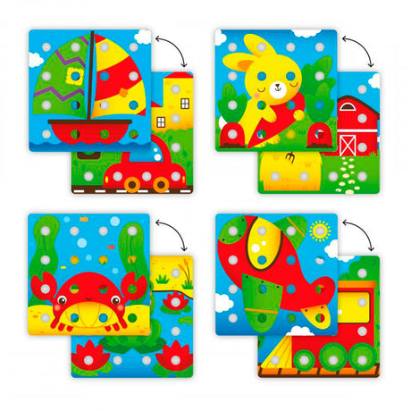 Quercetti Jumbo Insert Pinnen, 20dlg.
