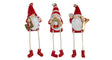 Kerstman joy deco 9,5cm 3 assortie