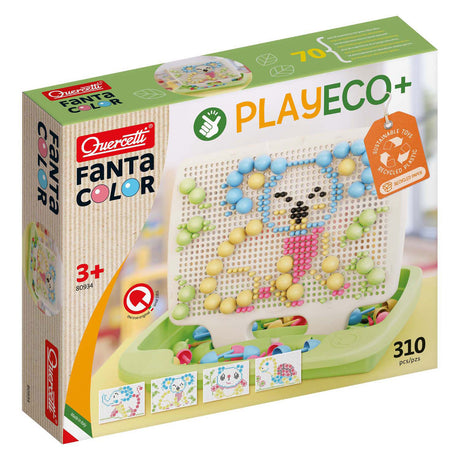 Quercetti Play Eco+ Fantacolor Einlegemosaik (310-teilig)